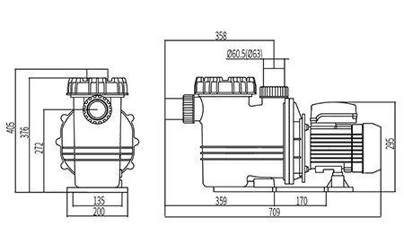 Pompe de piscine, DXD-330FM