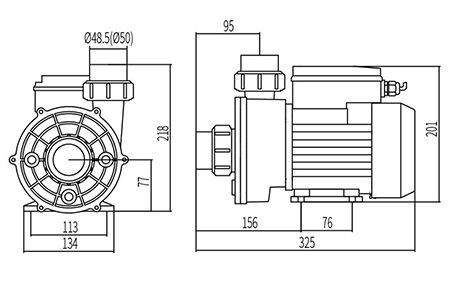 Pompe de circulation de massage SPA, DXD-300E