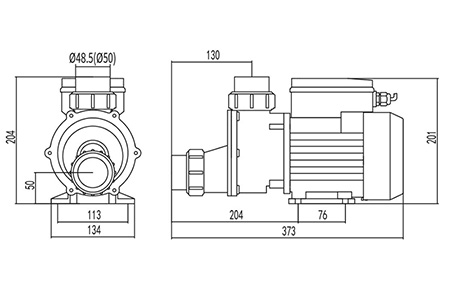 Pompe de baignoire de massage SPA, DXD-310A